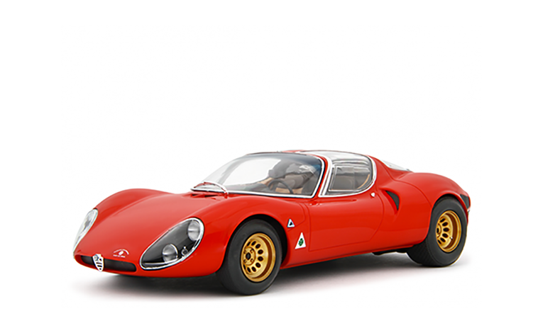 1:12 1/12 Alfa Romeo 33 Stradale Museum Version 1967 red Laudoracing-Models