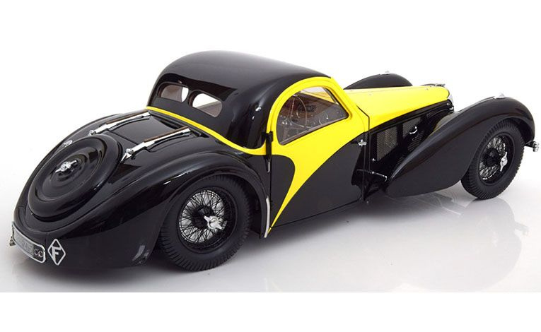 1:12 1/12 Bugatti Atalante Tip 57 SC 1937 crno žuti Bauer Exclusive