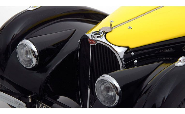 1:12 1/12 Bugatti Atalante Tip 57 SC 1937 crno žuti Bauer Exclusive