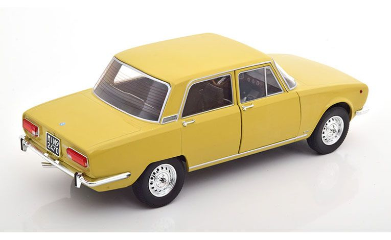 1:18 1/18 Alfa Romeo 2000 Berlina 1971 1977 piper žuti Mitica-Diecast