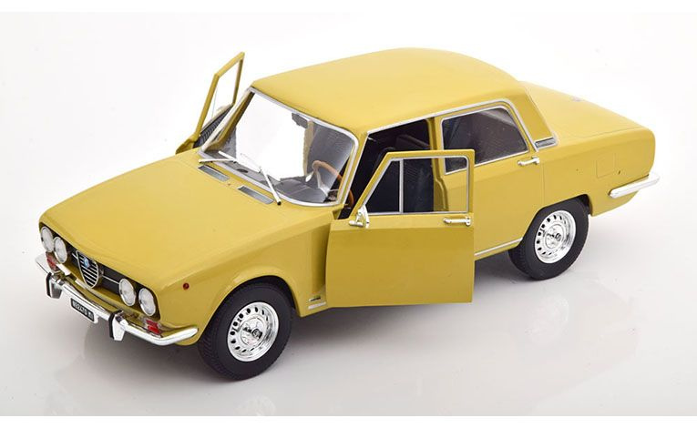 1:18 1/18 Alfa Romeo 2000 Berlina 1971 1977 piper žuti Mitica-Diecast