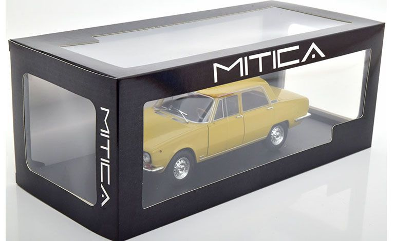 1:18 1/18 Alfa Romeo 2000 Berlina 1971 1977 piper žuti Mitica-Diecast