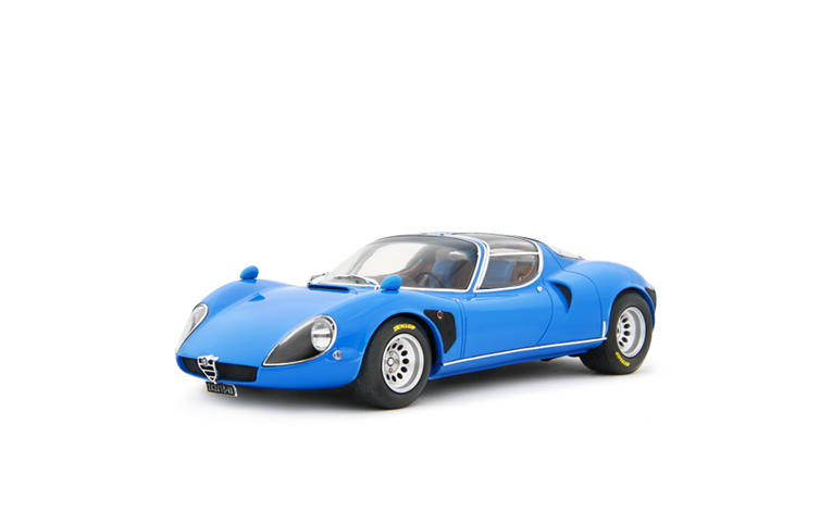1:18 1/18 Alfa Romeo 33 Stradale D Verzija 1967 1969 plavi Laudoracing-Models