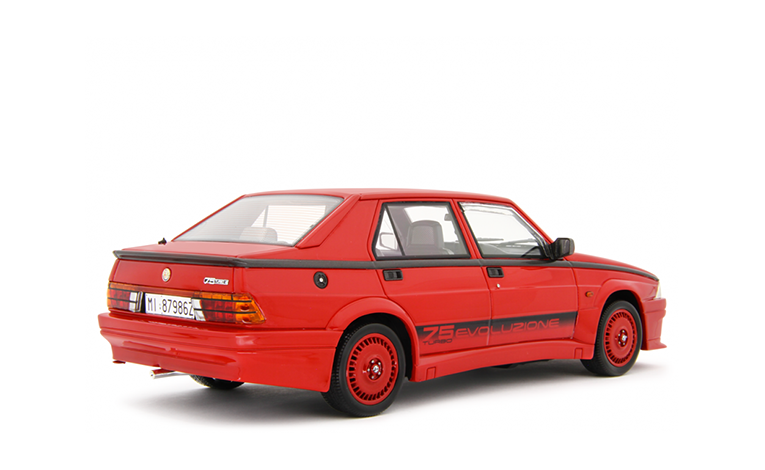 1:18 1/18 Alfa Romeo 75 Series 1 1.8i Turbo Evoluzione 1987 red Laudoracing-Models