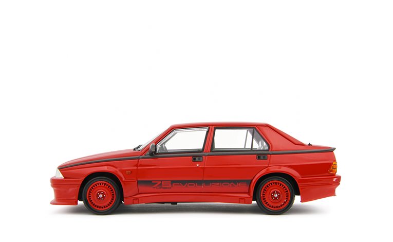 1:18 1/18 Alfa Romeo 75 Series 1 1.8i Turbo Evoluzione 1987 red Laudoracing-Models