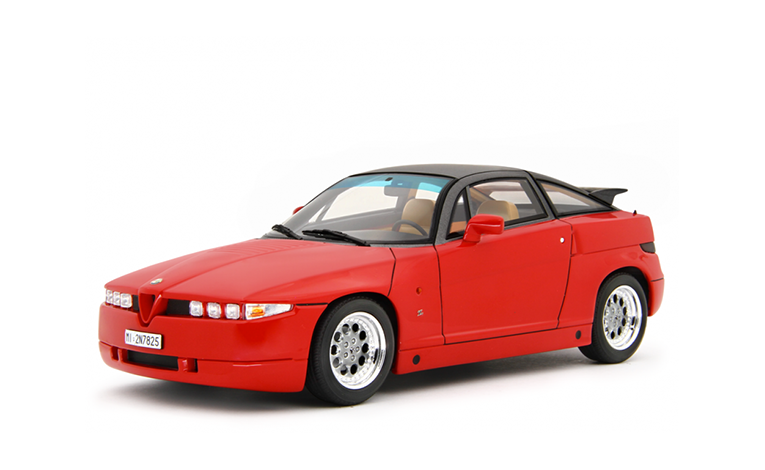 1:18 1/18 Alfa Romeo ES-30 SZ Sprint Zagato 1989 1991 crveni Laudoracing-Models