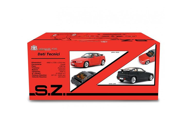 1:18 1/18 Alfa Romeo ES-30 SZ Sprint Zagato 1989 1991 crveni Laudoracing-Models