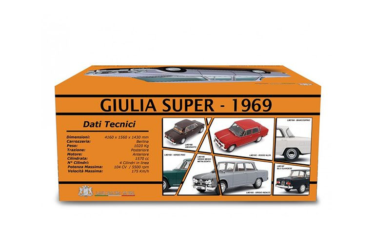 1:18 1/18 Alfa Romeo Giulia Super 1969 1970 white Laudoracing-Models
