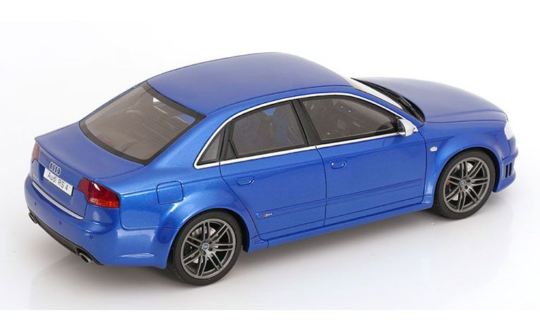 1:18 1/18 Audi B7 A4 RS4 Limousine 2007 2008 blue Otto-Mobile