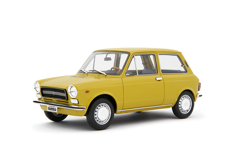 1:18 1/18 Autobianchi A112 Series 1 1969 1973 senape yellow Laudoracing-Models