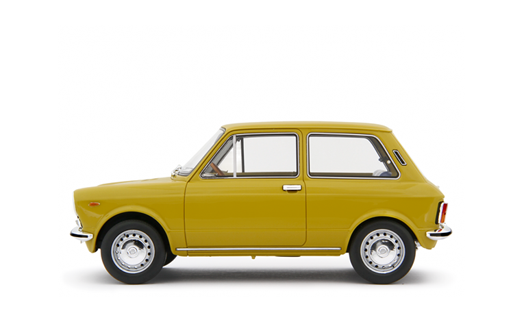 1:18 1/18 Autobianchi A112 Series 1 1969 1973 senape yellow Laudoracing-Models