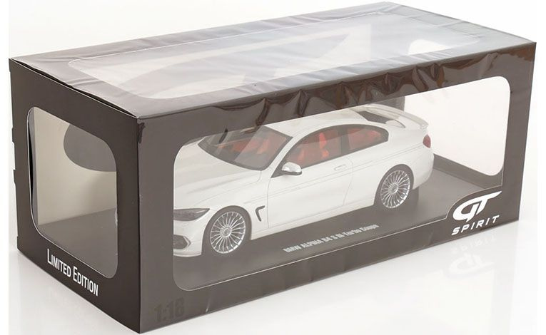 1:18 1/18 BMW Alpina B4 F32 Series 4 S Bi-Turbo Coupe 2017 2022 white GT-Spirit
