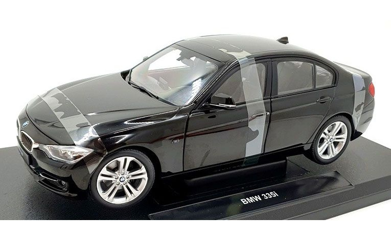 1:18 1/18 BMW F30 Serija 3 335i Limuzina 2012 2015 crni Welly