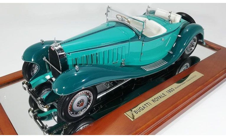 1:18 1/18 Bugatti Royale Esders Kabriolet 1932 tirkizni Bauer Exclusive
