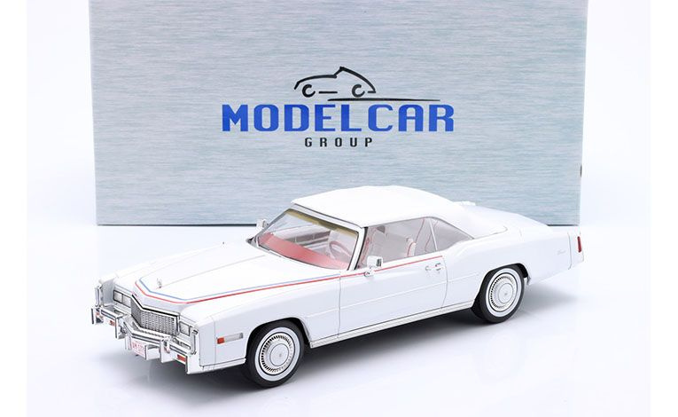 1:18 1/18 Cadillac Eldorado Cabriolet 1976 white Model Car Group MCG