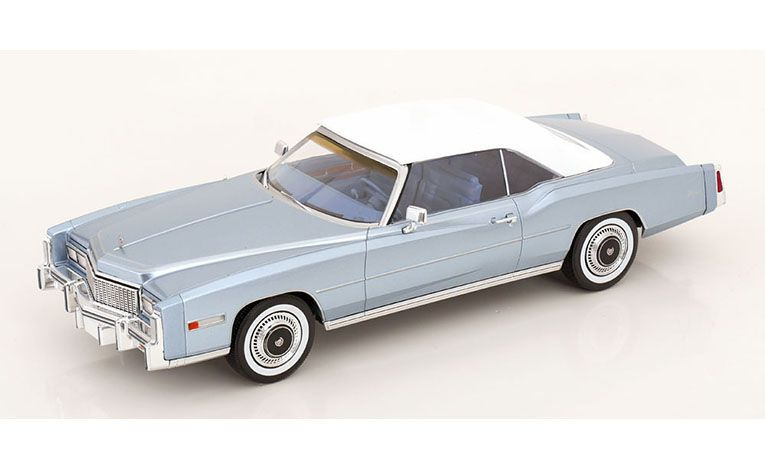 1:18 1/18 Cadillac Eldorado Cabriolet 1976 light blue Model Car Group MCG