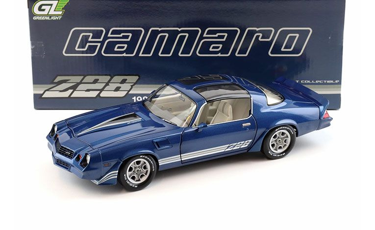 1:18 1/18 Chevrolet Camaro Z/28 1980 1981 blue Greenlight