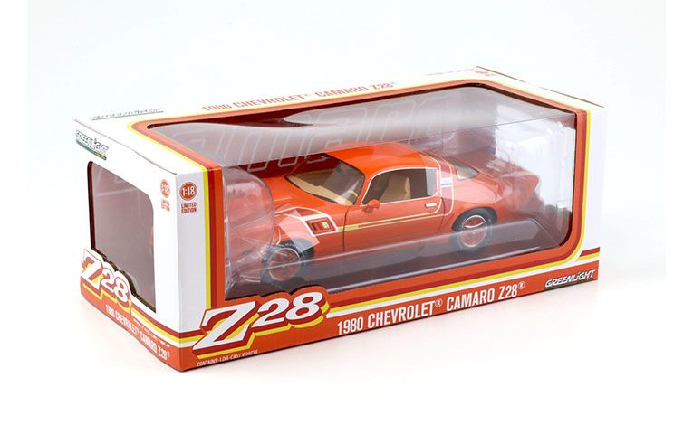 1:18 1/18 Chevrolet Camaro Z/28 Hugger 1980 1981 orange Greenlight