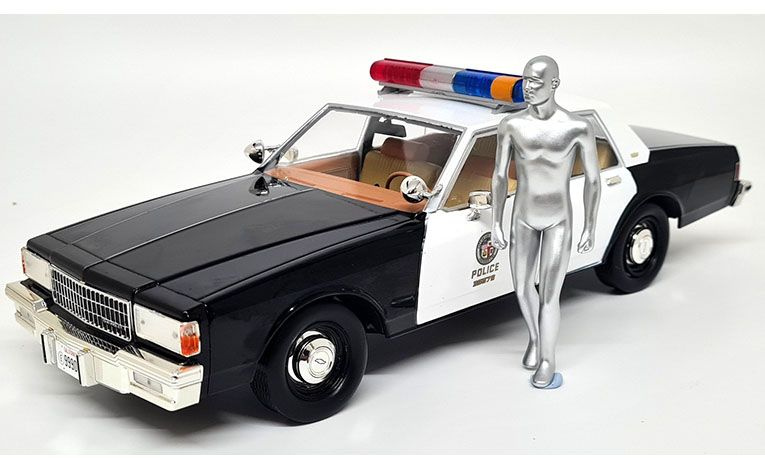 1:18 1/18 Chevrolet Caprice Gradska Policija 1987 skelet T-1000 film Terminator 2 Sudnji Dan Arnold Schwarzenegger 1991 Greenlight