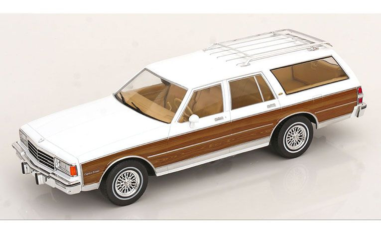 1:18 1/18 Chevrolet Caprice Estate SW Station Wagon 1985 1990 white decor Model Car Group MCG
