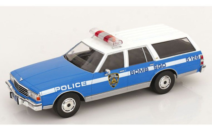1:18 1/18 Chevrolet Caprice Estate SW Station Wagon NYPD New York Police Department 1985 1990 blue white Model Car Group MCG