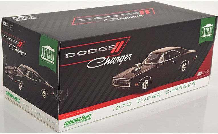 1:18 1/18 Dodge Charger Kupe 1970 crni Greenlight