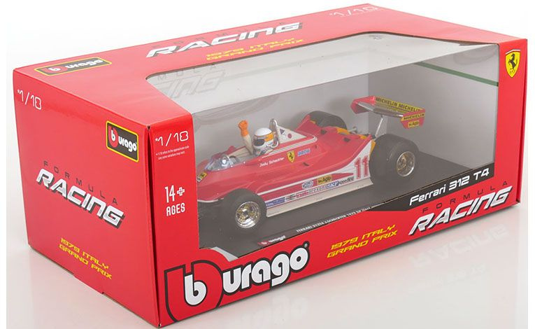 1:18 1/18 Ferrari F1 312 T4 Sieger No 11 Winner GP Monza Italy Jody Scheckter 1979 red Bburago