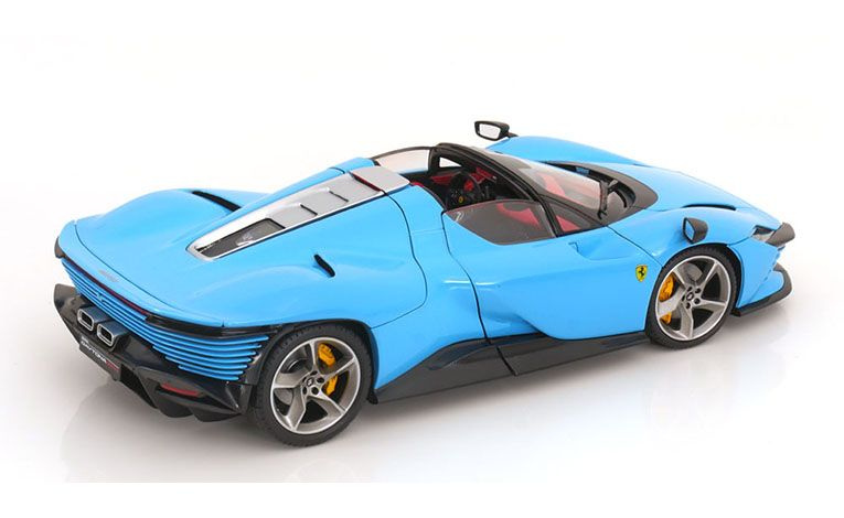 1:18 1/18 Ferrari Daytona SP3 with removable hard top and with showcase 2022 2025 medium blue Bburago Signature Series