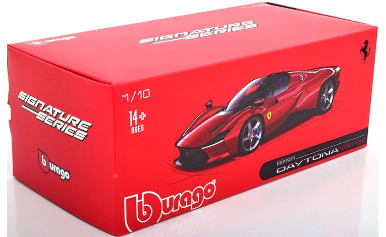 1:18 1/18 Ferrari Daytona SP3 Spider 2022 2025 crveni magma Bburago Signature Series