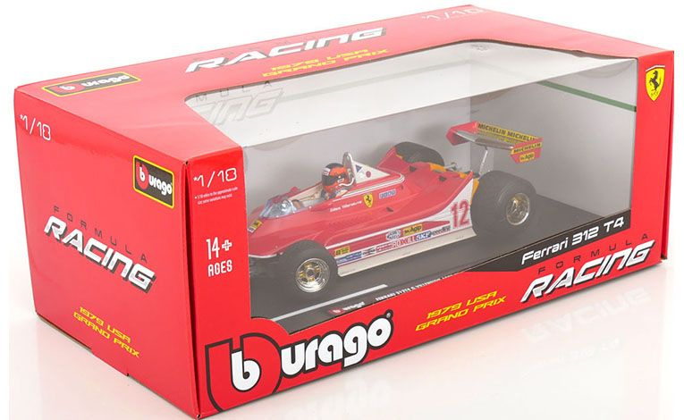 1:18 1/18 Ferrari F1 312 T4 Sieger No 12 Winner GP Watkins Glen SAD Gilles Villeneuve 1979 red Bburago