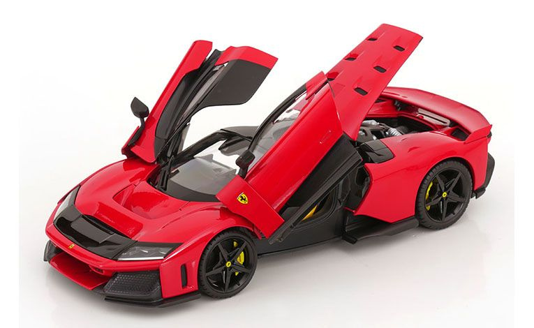 1:18 1/18 Ferrari F80 sa crnim felgama 2024 danas crveni corsa Bburago Signature Series