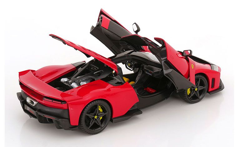 1:18 1/18 Ferrari F80 sa crnim felgama 2024 danas crveni corsa Bburago Signature Series