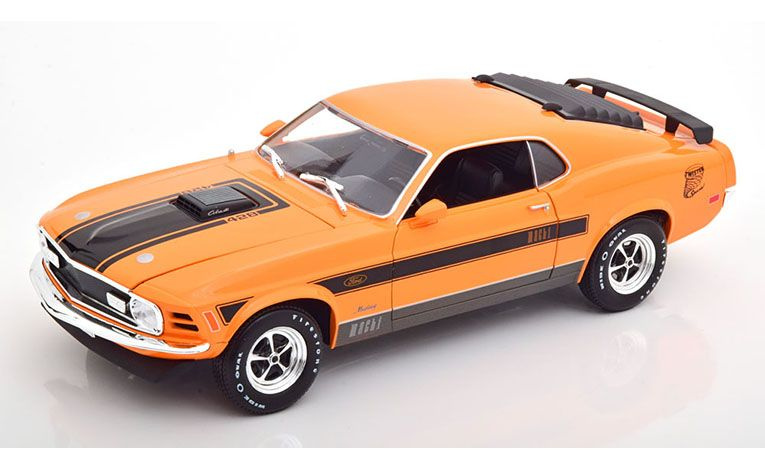 1:18 1/18 Ford Mustang Mach 1 Coupe 1970 orange black Maisto
