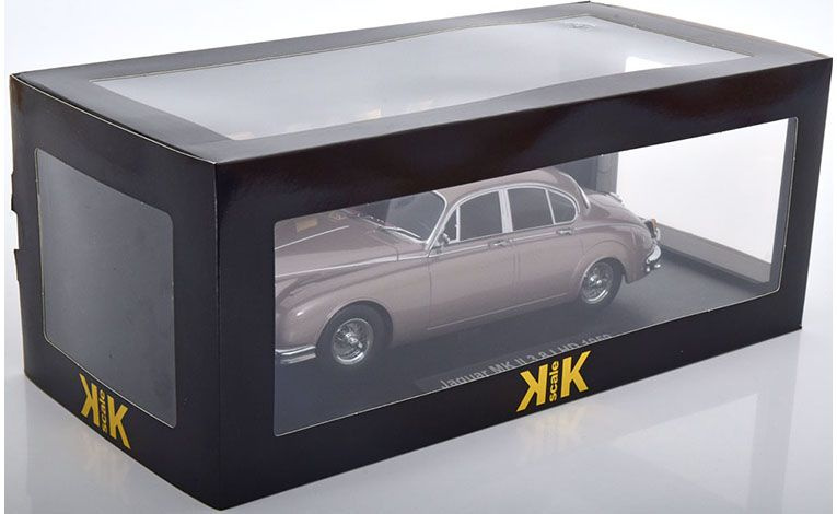1:18 1/18 Jaguar Mark 2 3.8 LHD 1959 1967 pearl silver KK-Scale