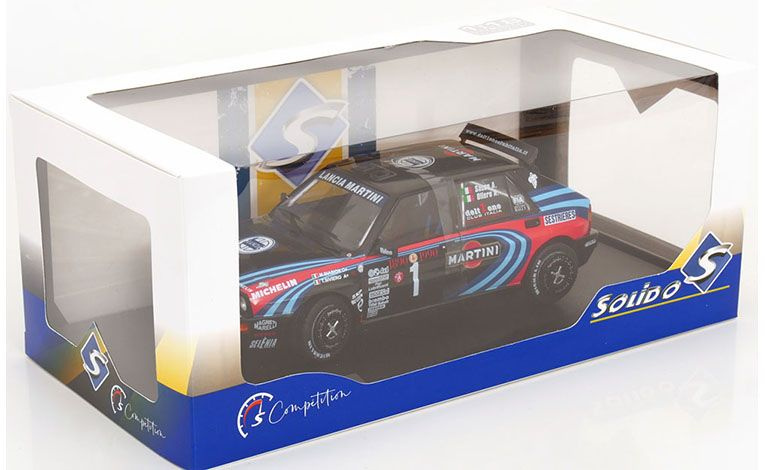 1:18 1/18 Lancia Delta HF Integrale Evo 16V No 1 Reli Monte Carlo Miki Biasion 1990 Martini crni Solido
