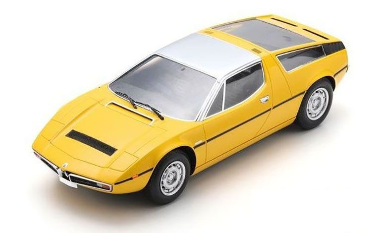 1:18 1/18 Maserati Bora 1971 1978 yellow silver Schuco