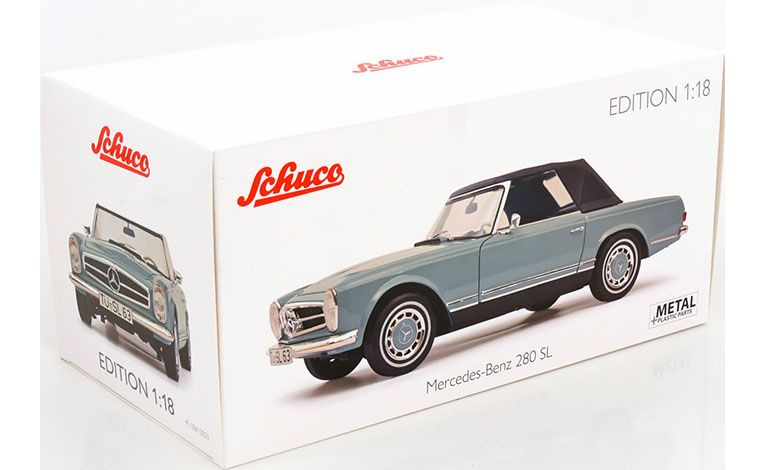 1:18 1/18 Mercedes W113 280 SL Pagoda Cabriolet 1967 1971 grey black Schuco
