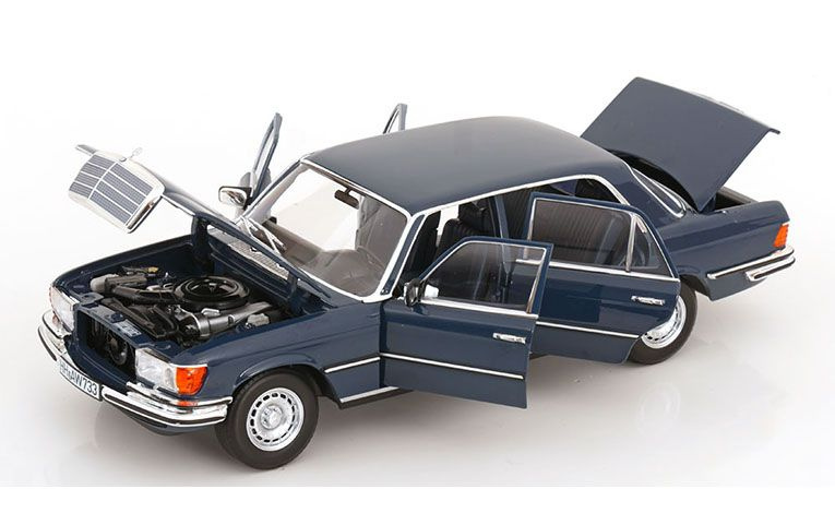 1:18 1/18 Mercedes W116 S Class 350 SEL 1973 1980 hansa blue Norev