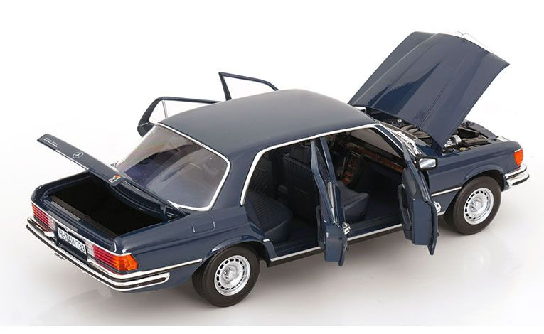 1:18 1/18 Mercedes W116 S Class 350 SEL 1973 1980 hansa blue Norev