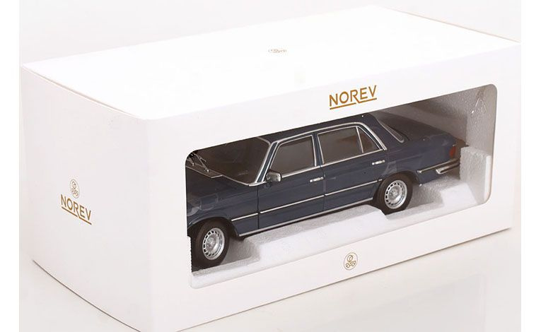 1:18 1/18 Mercedes W116 S Class 350 SEL 1973 1980 hansa blue Norev