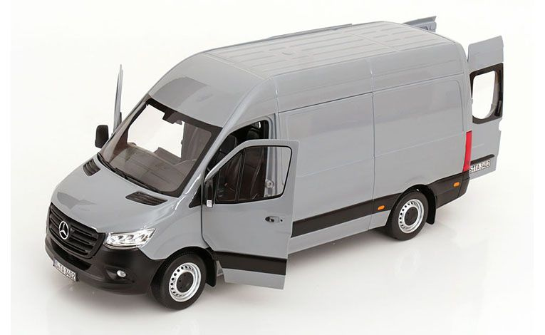 1:18 1/18 Mercedes W907-W910 Van Sprinter 2018 today grey Norev