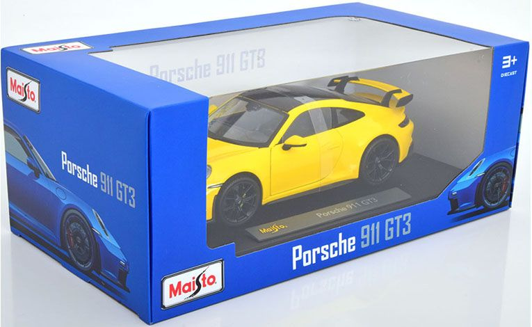 1:18 1/18 Porsche 992 911 GT3 Coupe 2022 2024 yellow Maisto
