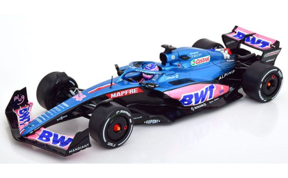 1:18 1/18 Renault Alpine BWT F1 Team A 522 No 14 GP Monaco Fernando Alonso 2022 blue pink Solido