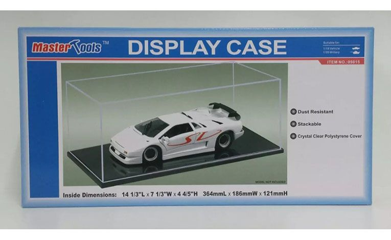 1:18 1/18 Standard showcase vetrina display case with a black base Master-Tools