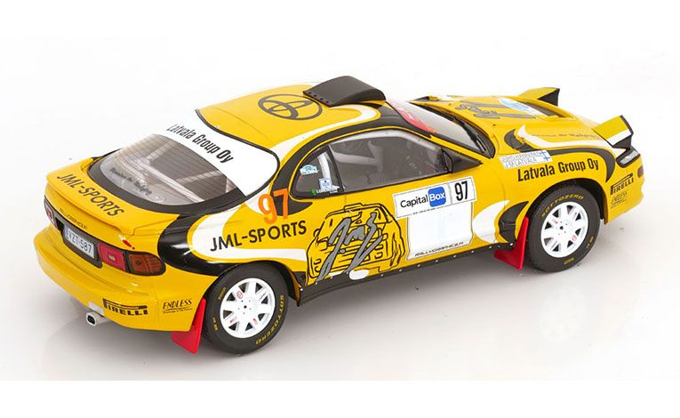 1:18 1/18 Toyota Celica ST185 GT4 Turbo No 97 Rally Arctic Lapland Jari Matti Latvala Juho Hanninen 2024 yellow Ixo