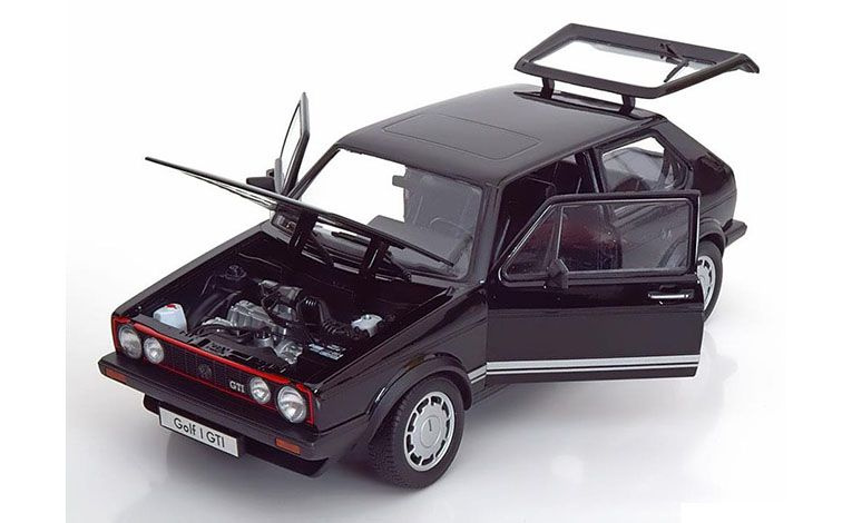 1:18 1/18 Volkswagen VW Golf 1 GTI Pirelli 1983 black Welly