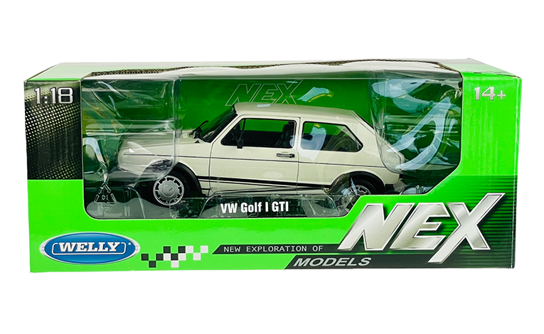 1:18 1/18 Volkswagen VW Golf 1 GTI Pirelli 1983 bijeli Welly