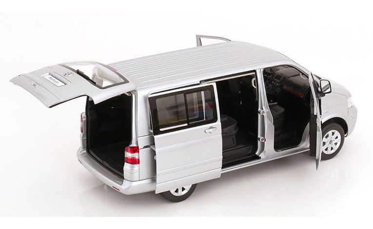 1:18 1/18 Volkswagen VW T5 Multivan 2003 2009 srebreni Norev