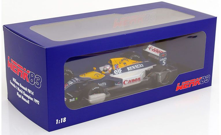 1:18 1/18 Williams Renault F1 FW14B No 5 World Champion Nigel Mansell 1992 Canon Werk83