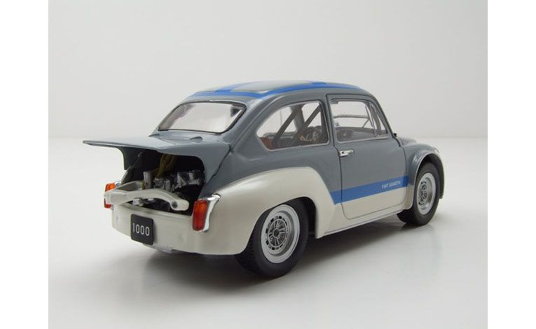 1:24 1/24 Abarth Fiat 1000 TCR 1970 1972 grey blue White Box